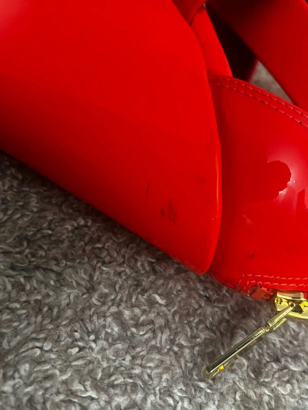 Jessica Simpson Red/Orange Wedges with Ankle Strap - Picture 11 of 16